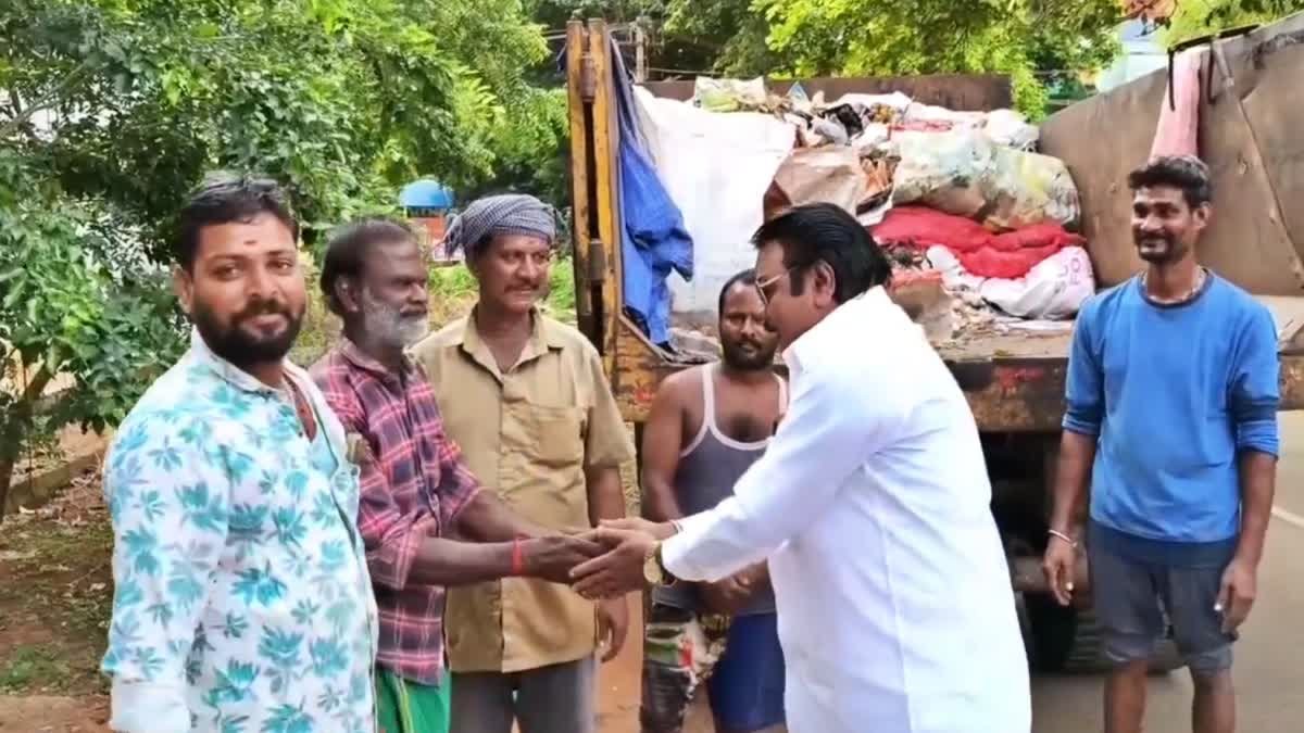 திடீரென வந்த விஜயகாந்த்! அதிர்ந்த தூய்மைப் பணியாளர்கள் - அடுத்து நடந்த நெகிழ்ச்சி!