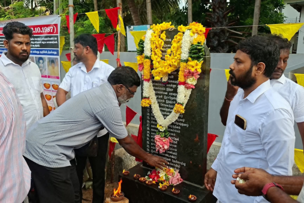 கொக்குவிலில் இந்திய இராணுவத்தினரால் படுகொலை செய்யப்பட்டவர்களின் நினைவேந்தல்!