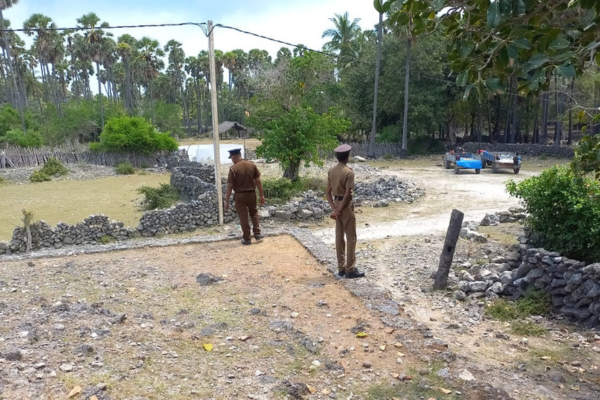 நெடுந்தீவில் தொல்பொருள் சின்ன சேதம்: பிரதேச சபை தவிசாளர் உட்பட ஆறு பேர் கைது!