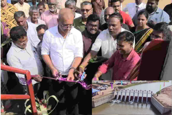 நவகிரி ஆற்றைகுறுக்கிட்டு அணைக்கட்டுடனான பாலம் திறப்பு விழா!