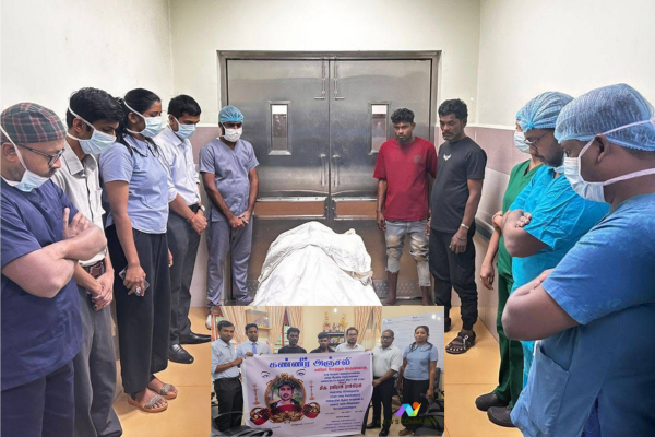 ஒரு இளைஞனின் மரணம் இரண்டு உயிர்களை காப்பாற்றியமை மனிதநேயத்தை எடுத்துக்காட்டுகின்றது.