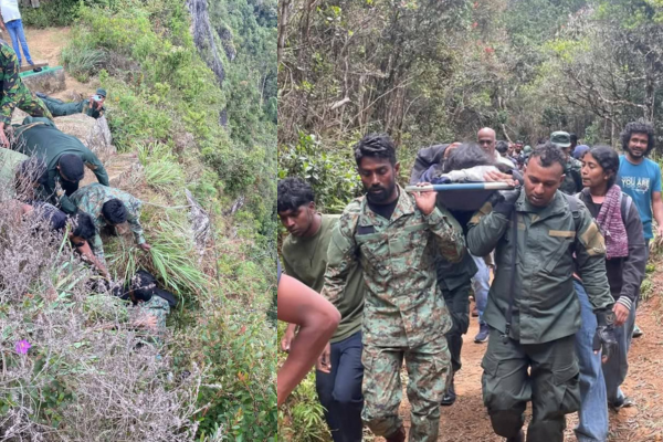 உலக முடிவில் செல்பி எடுக்கும் போது தவறி விழுந்த மாணவி பாதுகாப்பாக மீட்பு!