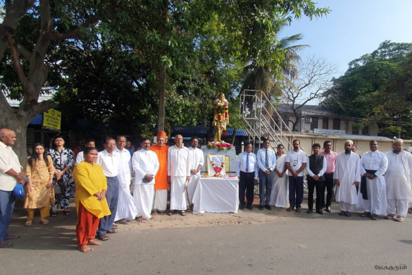 மகாத்மா காந்தி அவர்களின் 78 ஆவது சிரார்த்த தினம் இன்று யாழ்பாணத்தில் அனுஷ்டிக்கப்பட்டது.