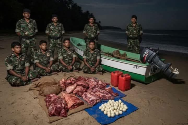 குமண காட்டுக்குள் 'மிட்நைட்' வேட்டை!