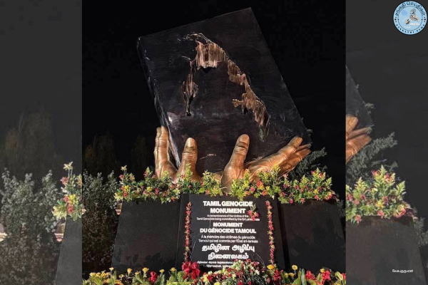 தமிழ் இனப்படுகொலை – கனடாவில் நினைவுச் சின்னம் – நாமல் கொதிக்கிறார்!