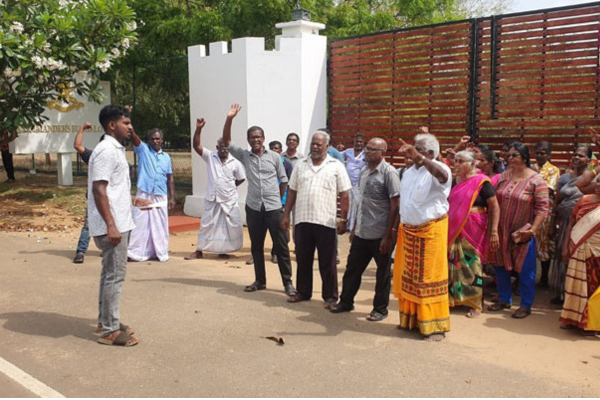வலி. வடக்கு பகுதிகளில் காணிகளை விடுவிக்க கோரி போராட்டம்!
